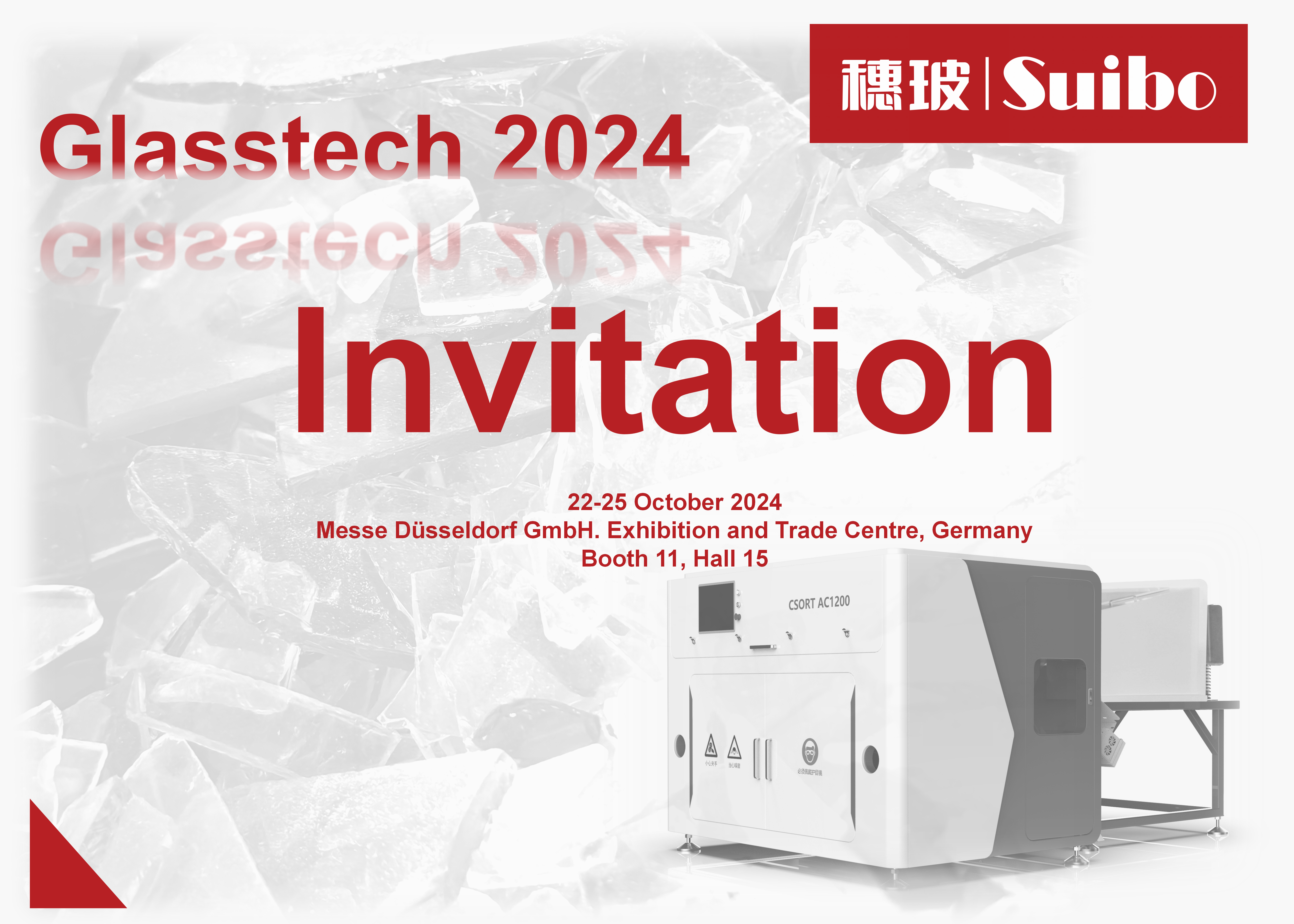 Invitation For Exhibition On Glasstech 2024