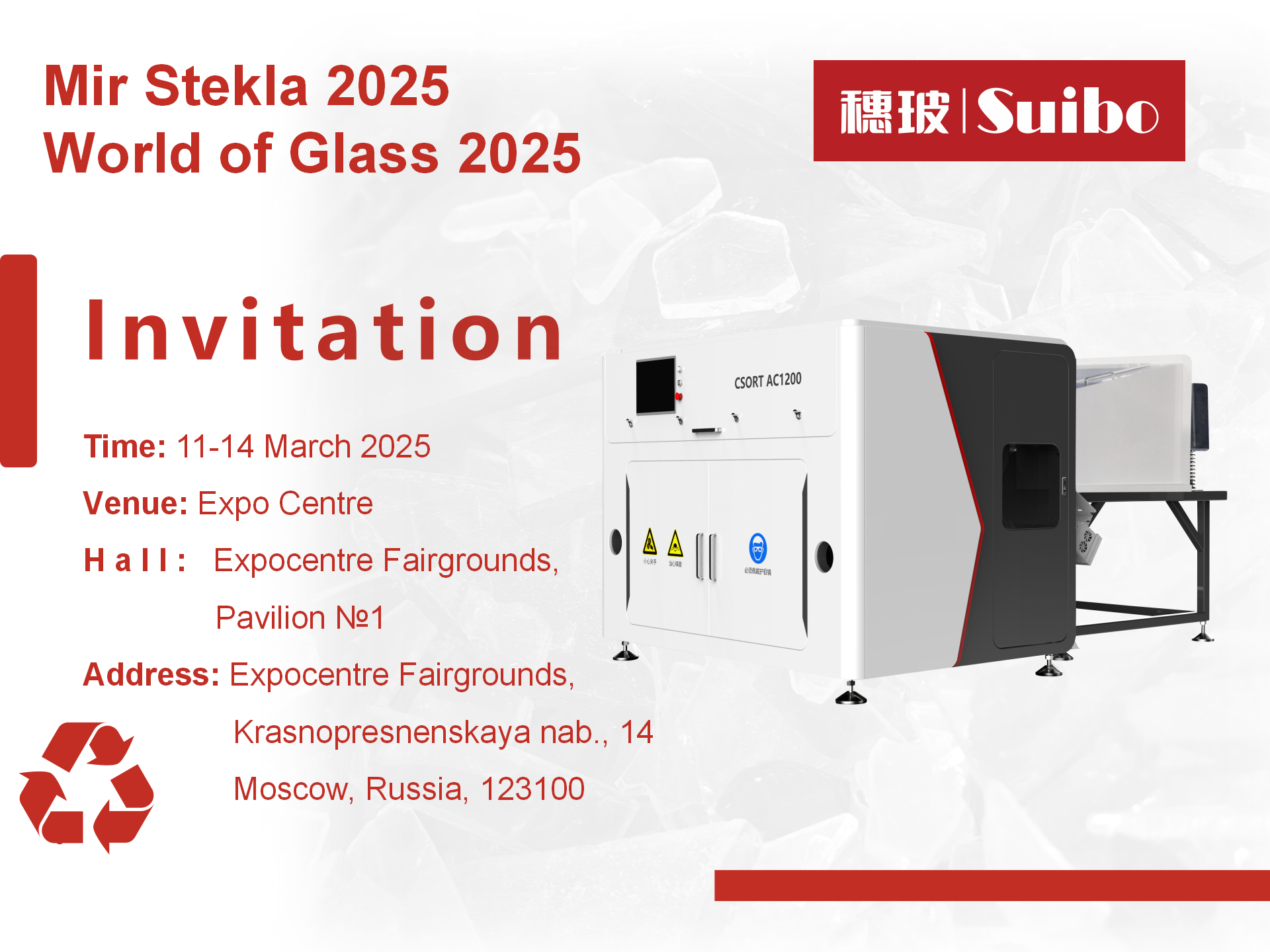 Invitation For Exhibition On World of Glass 2025